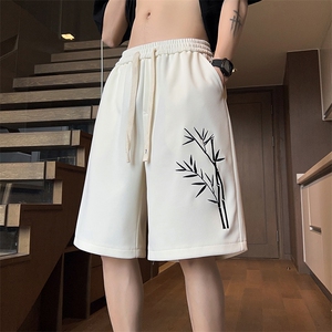刺绣 主推中性风潮牌短裤男学生宽松416B-1-DK863-特P28限48图片