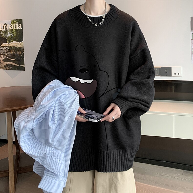 半高领毛衣男士大码针织衫男毛线衣男M18131-P45加绒款-P65,男装针织衫/毛衣,电商A040