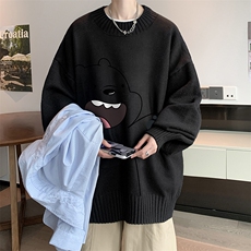 半高领毛衣男士大码针织衫男毛线衣男M18131-P45加绒款-P65，男装针织衫/毛衣，电商A040