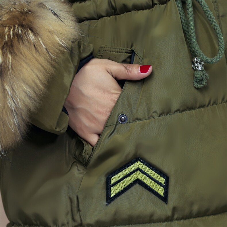 时尚女装棉服加厚保暖宽松显瘦毛领设计冬季必备,女装棉衣/棉服,深水步