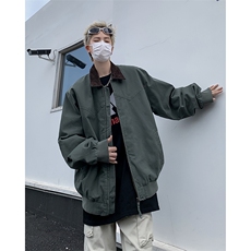秋季新款港风日系复古纯棉马丁帆布翻领夹克外套男潮JK1271-P68，男装夹克，星座313A(原308A-2)