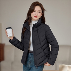 现货2025年冬季时尚休闲立领保暖羽绒服，女装羽绒服，依恋蒂丝