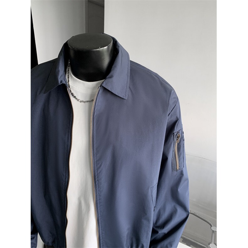 JK711-尺码M-3XL-P45-美式飞行员夹克工装外套高短款棒球服,男装夹克,星座1811B