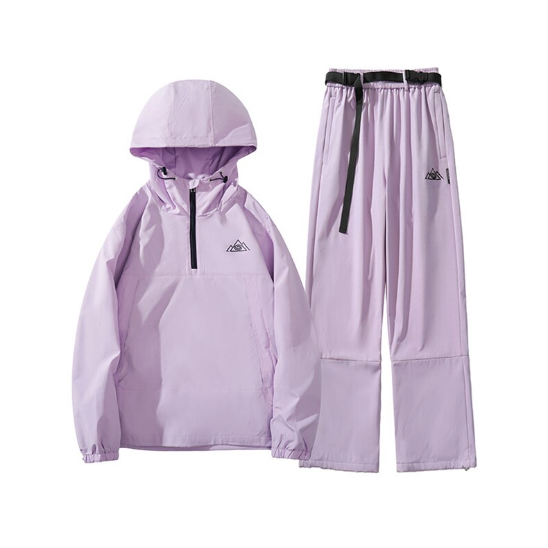 冬季防水双板单板男女半拉链滑雪服衣裤套装M79+K1077J加绒-P195,男装休闲套装,电商A001-1