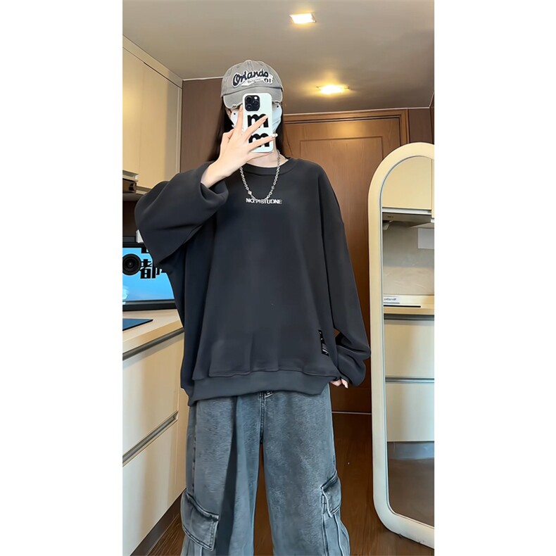 秋冬新款重磅高品质双面奥丽绒卫衣M-5XL特P45控78,男装卫衣,电商B325