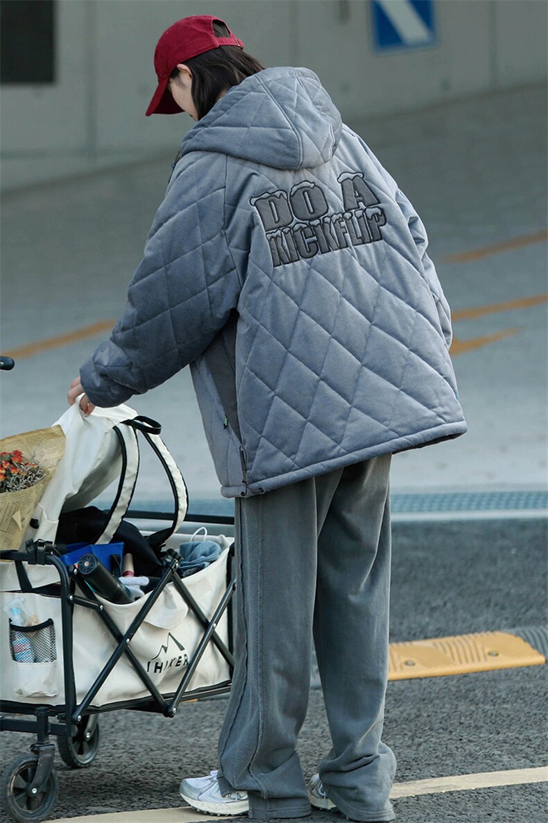 冬上新加棉简约棉服潮中性风连帽棉衣外套男女8330-P115控价158,男装棉衣,电商A441-1