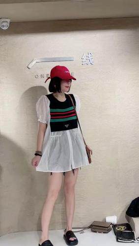 拼接彩条天丝棉小件俩色三码，女装，魅影菲怡