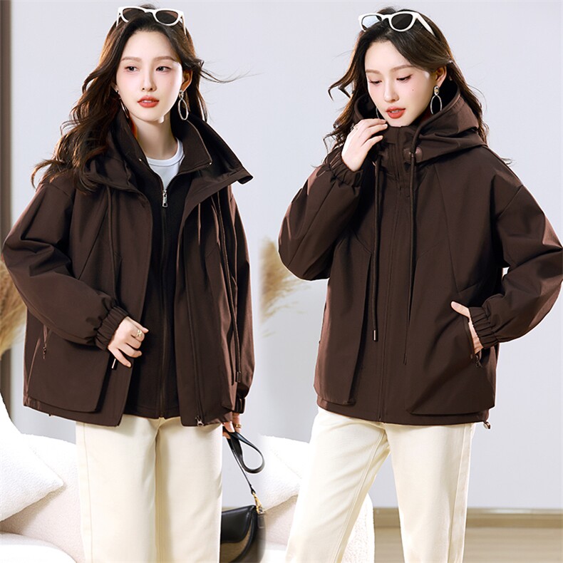 2025年冬季新款时尚简约派克内搭现货,女装派克服,婷思杰（原婷想服饰）