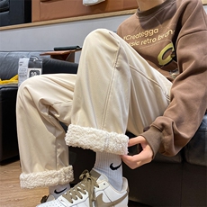 冬季羊羔绒加绒防水防风休闲裤715-6-BX21P55(控78），男装休闲裤，星座715-6