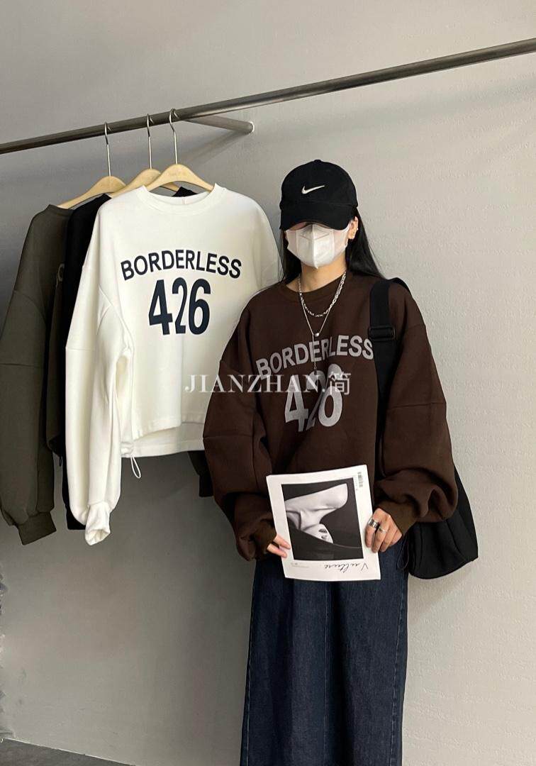 秋季新款时尚短款卫衣，女装卫衣/绒衫，JIAN.Z 简.站