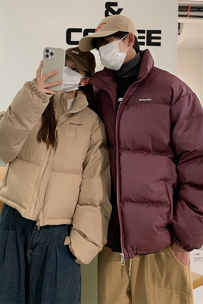 冬装2023中性短款面包服棉衣潮男女情侣装冬季棉服外套S279-P108,男装棉衣,电商A233-1