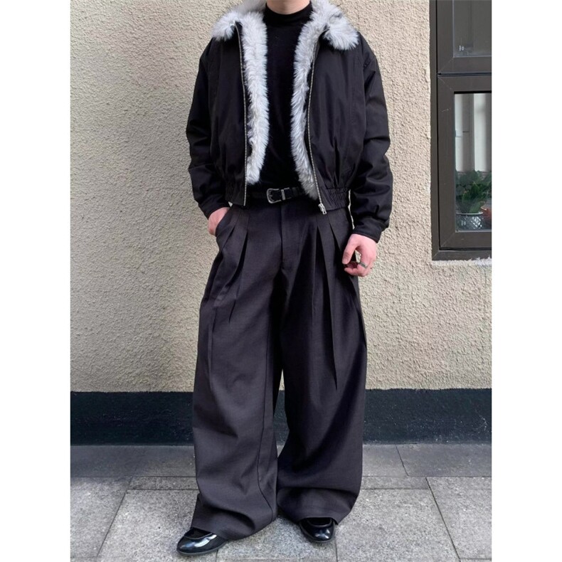羊羔绒毛棉袄男士冬季2025新款加厚加绒连帽棉衣冬装情侣棉服外套,男装棉衣,四季星座505