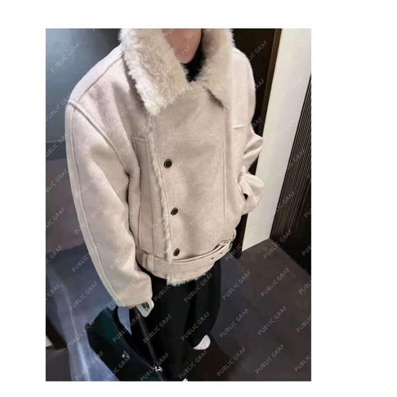网图老钱风毛呢座山雕棉服外套W1906/特P118,男装棉衣,电商B350