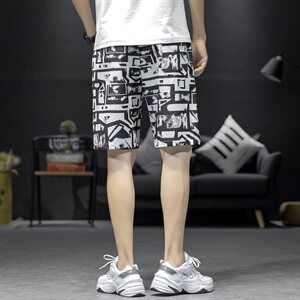 M-8XL男大码冰丝弹力5分裤短裤5032-1_6806(M-5XLP30 6XL-8XLP35)图片