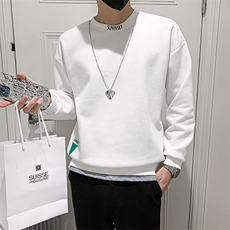 2024春季新款波高品质圆领项链装饰宽松学生卫衣男5772-p60，男装卫衣，电商D303
