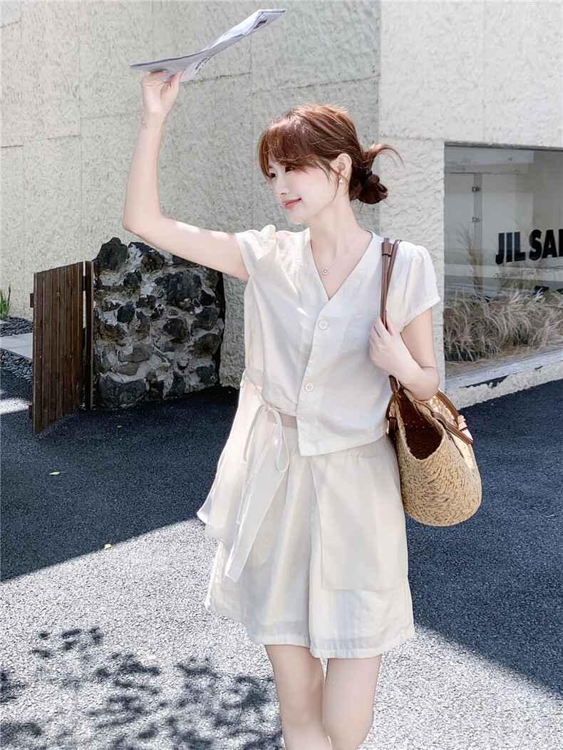 现货主推女夏新款休闲减龄穿搭两件套A2610-139-K218,女装套装/套裙,美静678