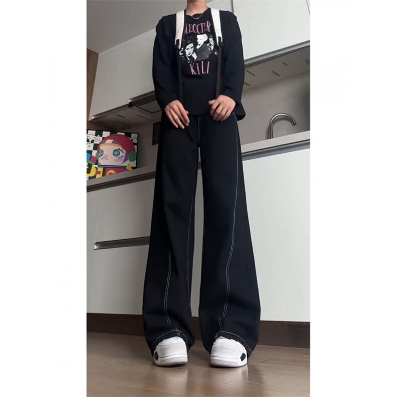 1506-1/KB451/P43个性字母牛仔裤嘻哈ins潮高街潮流痞帅长裤男女,男装牛仔裤,星座1506-1