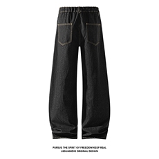 2025秋季新款白底丹宁原牛弯刀牛仔裤M-5XLGK251065-P50，男装牛仔裤，电商A022