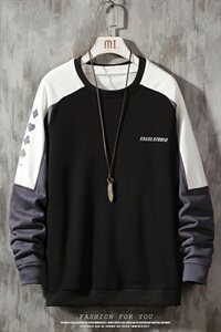2021春秋季新款卫衣男圆领宽松潮流套头卫衣 202-7-GW01图片