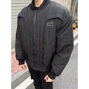 网络图现货美式绣花飞行服分割棉服外套RHT137-P98图片