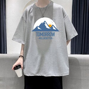HT73235-P22 华夫格t恤男短袖男大码五分袖 大皂风图片