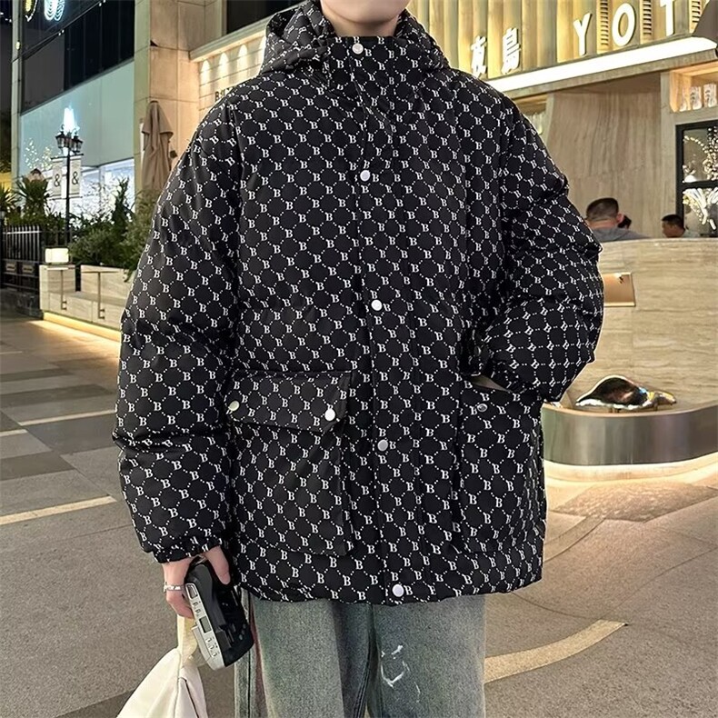 两面穿加厚棉衣男秋冬宽松潮流棉袄图片