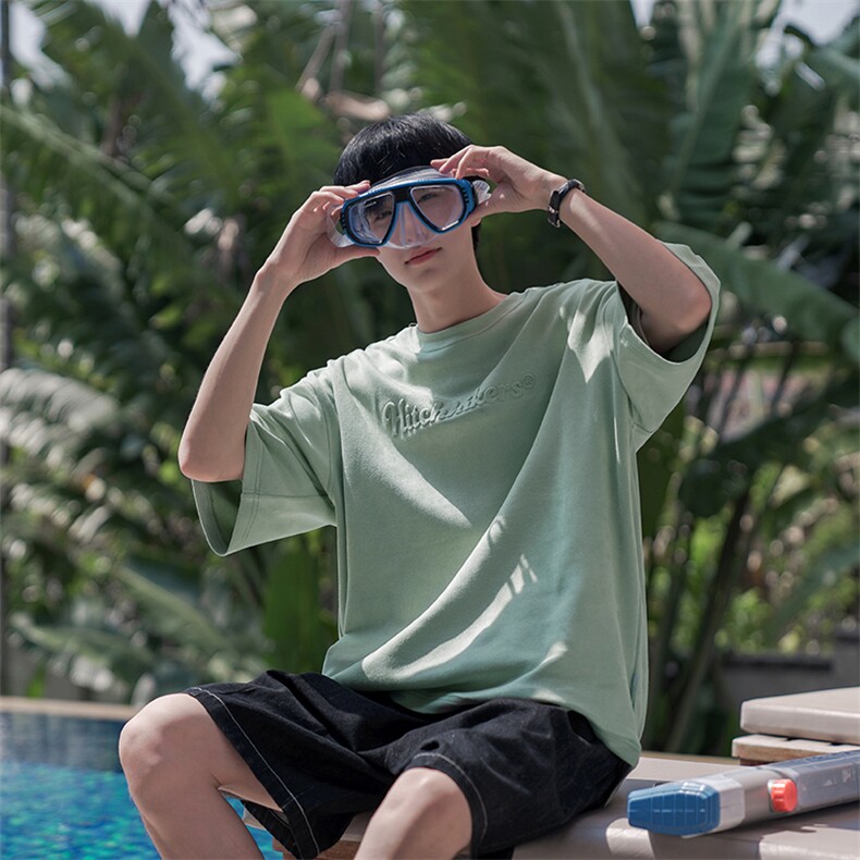 夏季凸印字母短袖休闲百搭ins潮牌港风男装T恤B225-T9382-P48-X65,男装T恤,电商B225