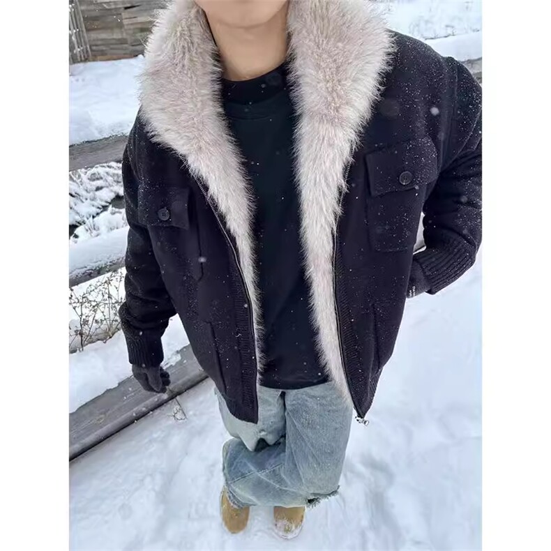 (非揭阳货)座山雕冬季加绒保暖夹克毛衣棉服XZ514-2-HXD888-P148,男装夹克,星座514-2(原B239)