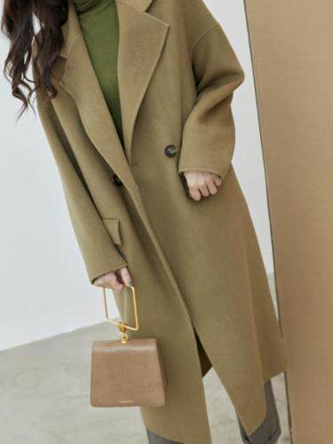 冬季新款双面羊绒大衣，女装，拉嘉图