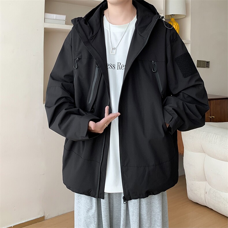 2024新款高街机能工装风夹克连帽外套潮流冲锋衣现货W8299-P55,男装夹克,星座512-4