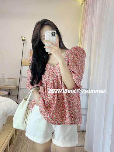 夏季新款碎花小杉，女装，冰雪兒