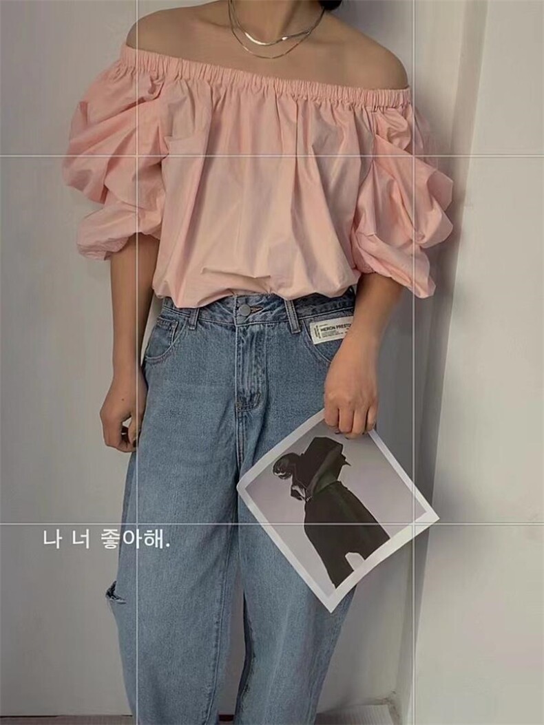 新款一字肩上衣，其它，青迈国际