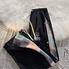 直筒时尚潮牌工装裤长裤潮宽松型男纯色休闲裤气质夏季KK086-32，男装工装外套，星座911-3