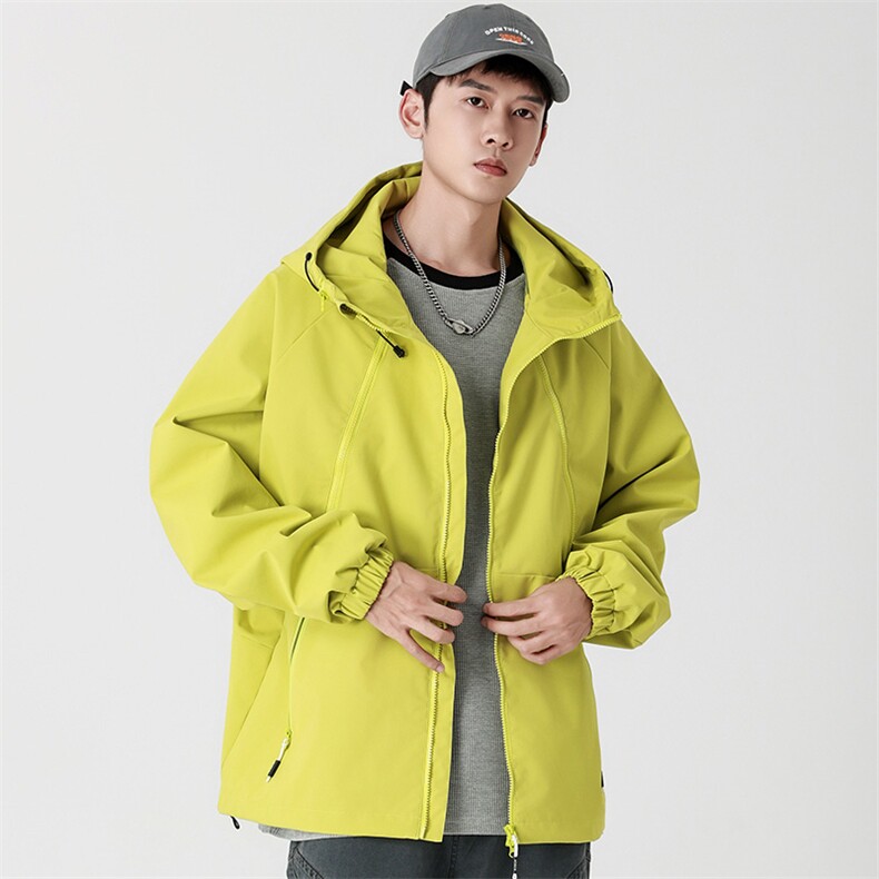 Cityboy情侣 时尚连帽冲锋衣外套夹克 团体班服图片
