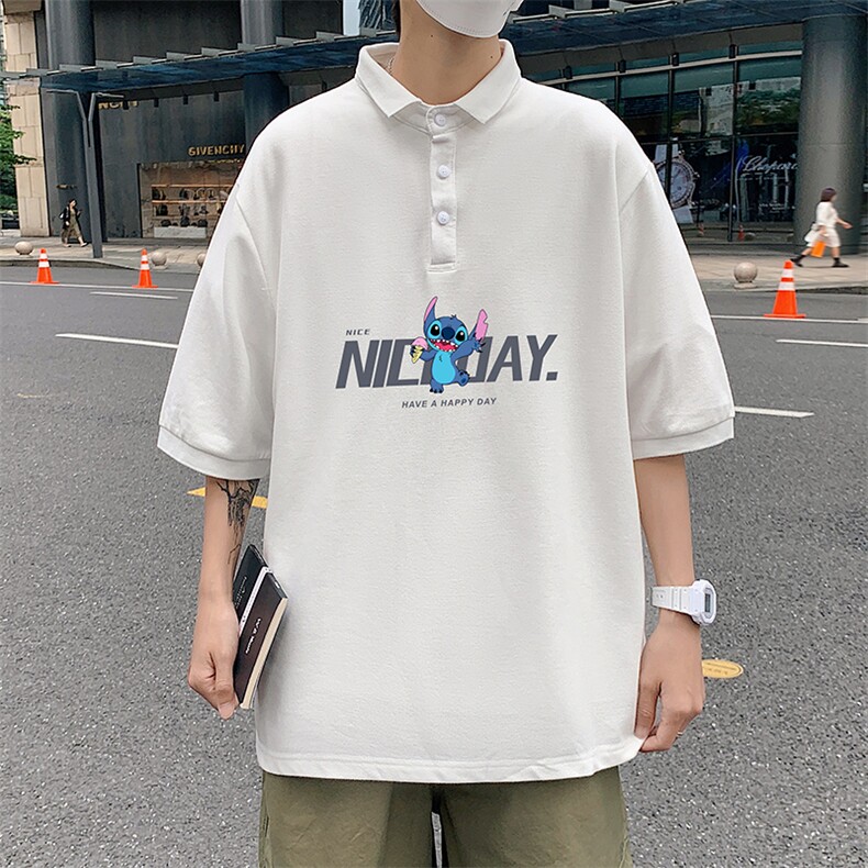 PL57173-P35翻领短袖polo衫男大码胖子半袖t恤男有领保罗衫模特,男装Polo衫,电商A040