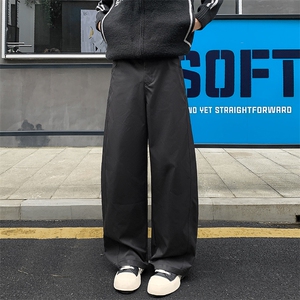 2025夏秋衔接新款解构美式高街男大码弯刀阔腿裤K24011-特P35控68图片
