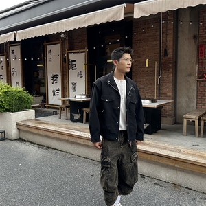 秋季2025老钱风抖音纯色休闲立领夹克店主风A236-82531-p145图片
