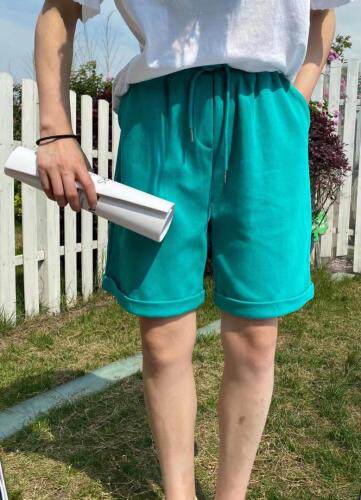 韩版时尚宽松糖果色短裤，女装，Q.P