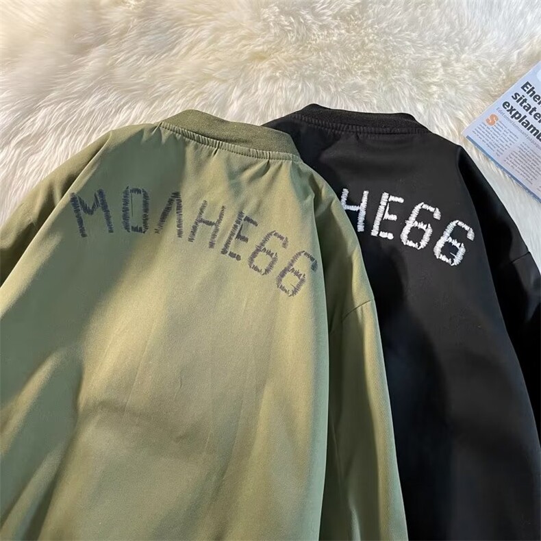 春秋时尚潮长袖ins夹克潮流外穿标准新款气质棒球服夹克H1666P55,男装夹克,星座1116-2