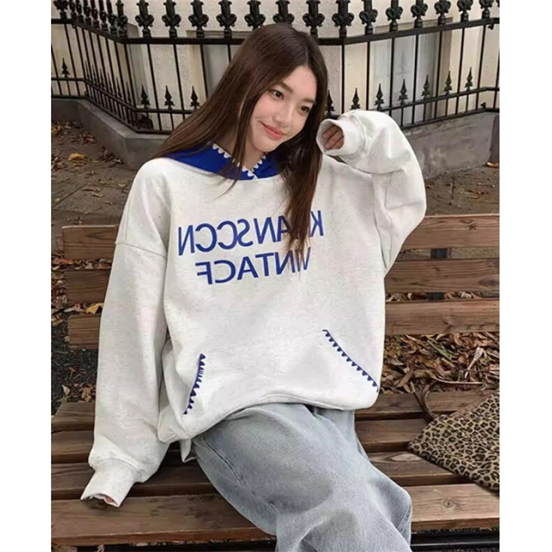 薄款/加绒特种绣花+印花【纯棉华棉连帽卫衣女秋冬外套W1302,女装短外套,星座1116A（原606A-3）