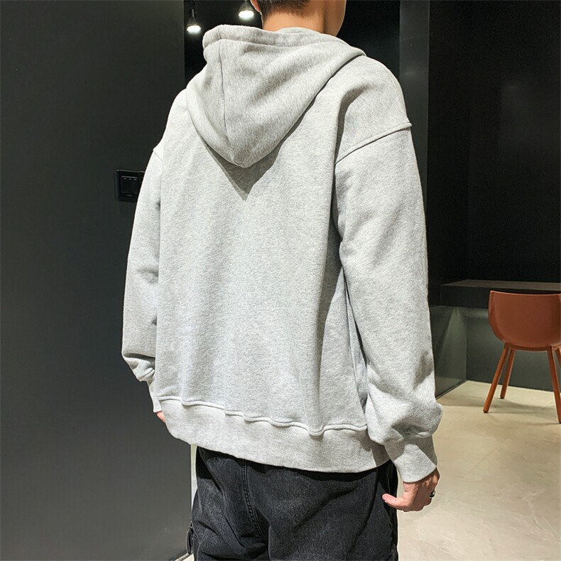 2021新款休闲男士连帽卫衣潮牌秋季青少年帅气潮流开衫DF50T,男装卫衣,电商A102