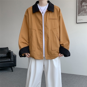 8XL-M明星同款工装猎装夹克哈灵顿外套男底特律衬衫秋季JK1325P88图片