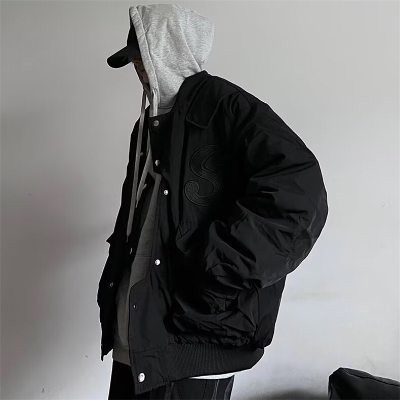 美式重磅刺绣飞行员夹克男女vibe风春季薄款宽松工装外套潮S221,男装夹克,星座1116A-1（原606A）
