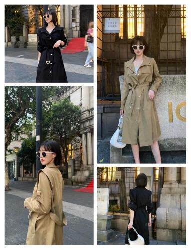 休闲风衣，女装风衣，怡梦情缘