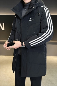 标50白鸭绒中长款羽绒服男连帽加厚外套冬装男B317-6151-P265图片