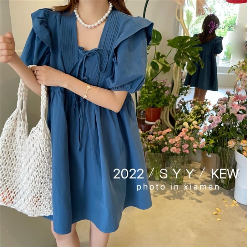 夏季娃娃连衣裙，女装连衣裙，6·9衣社