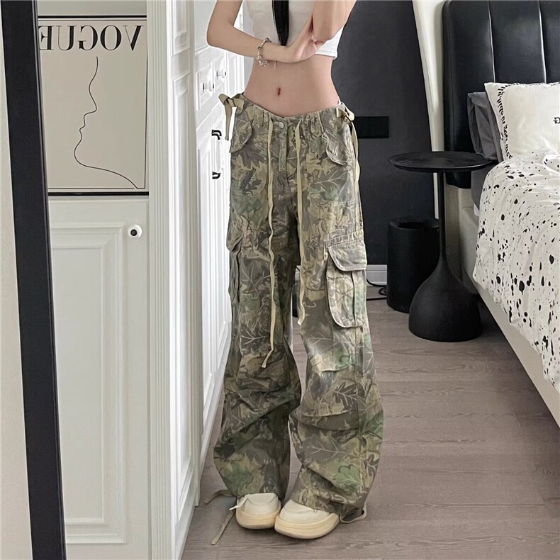DK6672-P58迷彩工装束脚休闲裤男女潮时尚宽松阔腿裤-网图现货,男装牛仔裤,星座603-2