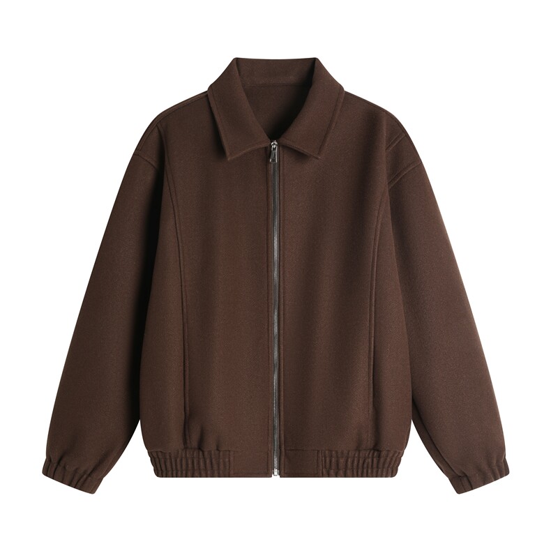 现货美拉德色系百搭男士呢料夹克短款上衣外套情侣呢料夹克衫，男装夹克，星座510-1