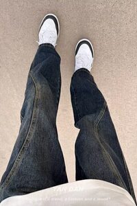 美式高街牛仔裤男 巴黎弯刀牛仔裤N9115/P45图片