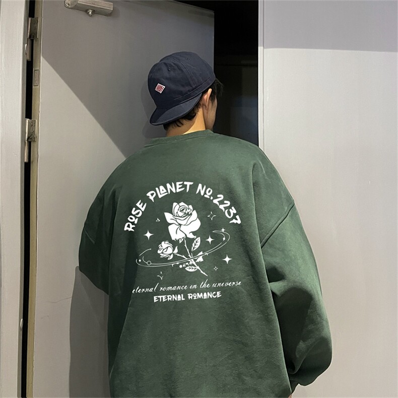 特P25控48秋冬新款男士圆领卫衣宽松休闲日常百搭上衣WQ2456,男装卫衣,电商B370
